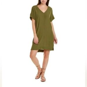 Madewell Novel Shift Dress - Olive Green